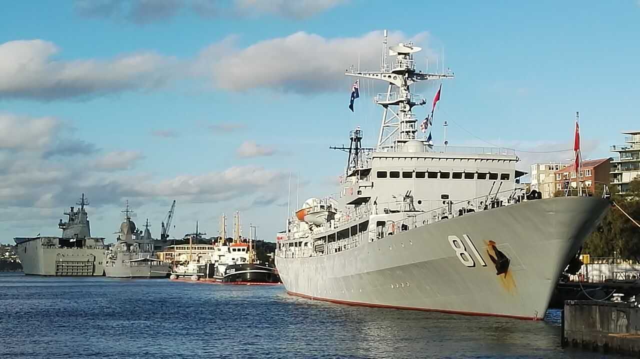 4 5 中国海军郑和航近日完成对悉尼的友好访问