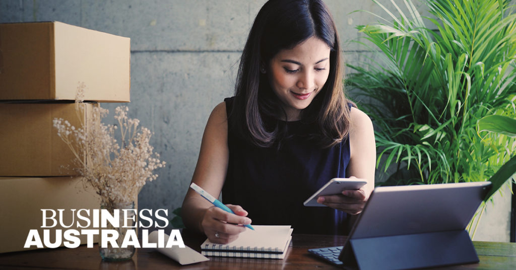 BA image woman 1024x536 Business Australia每周总结:放宽限制、协助现金流预测、保持员工在家办公期间的工作效率